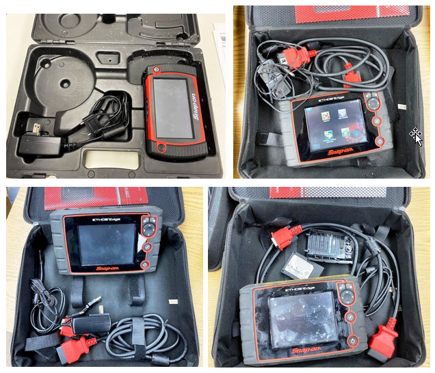 Lot of 3 Snap-On Ethos Edge Scanners and 1 Snap-On Video Scope (Water Damage)